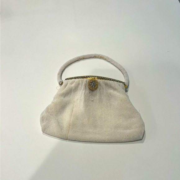 Gorgeous Vintage Microbeaded & Embroidered Purse - Picture 14 of 15